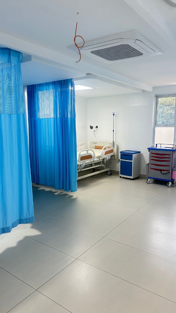 Modern inpatient ward at Bashan Hospital